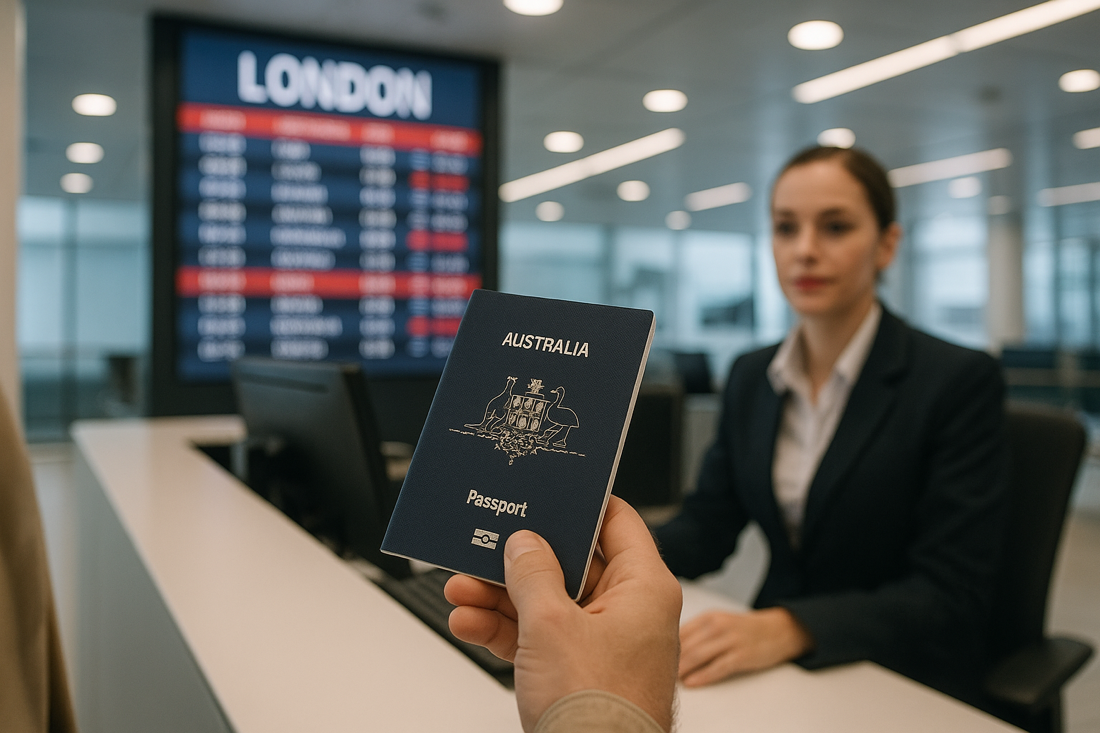 UK ETA Rules for Australians - Australian passport at airport check-in, UK ETA travel authorisation starts 25 February 2026